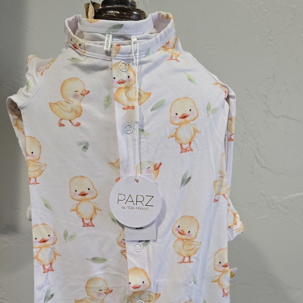 Posh Peanut Baby Romper SLEEP SACK with Duck Print